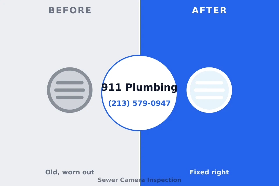Before and after: plumbing company Russell, GA